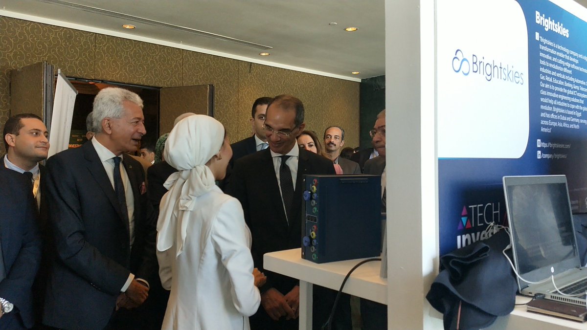 DETGDEG's tweet photo. Happening now! Dr. Amr Talaat: Minister of Communications and Information Technology of Egypt, having his tour in the startup exhibition.

#TechInvest4 #DETGD https://t.co/mMhrtBXSwa