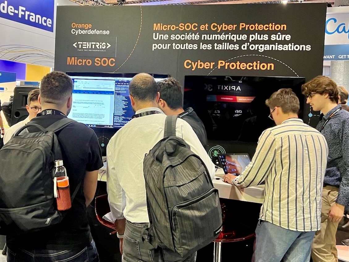 tehtris's tweet photo. #FIC2022 Nos experts vous reçoivent aussi sur le stand C1 de notre partenaire @OrangeCyberFR et en C17 pour vous faire découvrir TEHTRIS OPEN #XDR Platform, la solution souveraine de #cyberdefense #cybersecurite 360° multi-sectorielle 🛡

#SOC #MDR #MSSP #ManagedXDR #ManagedEDR https://t.co/pgjOfnSp7p