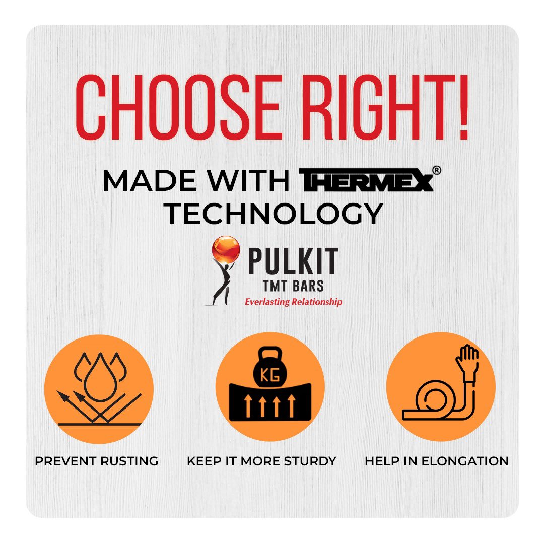 pulkittmt's tweet photo. The leading manufacturer of #TMT &amp; #CRSBars #since1995, @pulkittmt delivers the best quality products to the end consumer. 
✅ #rustresistant, #affordable #bestwelding #thermex #intensebonding
✅ #ImaginationtoInnovation #tmtbars #number1 #beststeel
https://t.co/9T4jdqUYNG https://t.co/G89ucGisWa