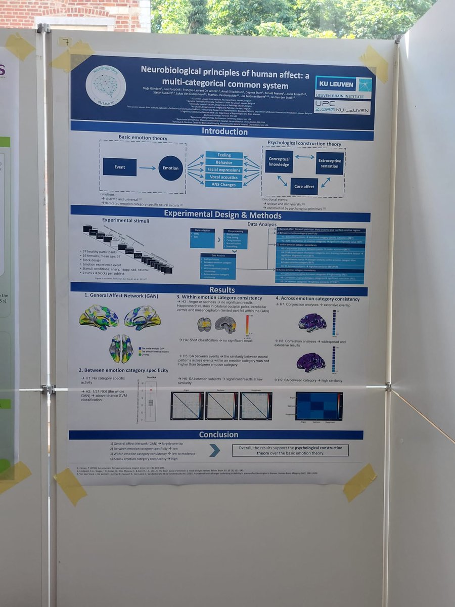 NeuropsyKUL's tweet photo. Last week was a great edition of the @BapSciences event in Leuven, our PhD students @doagundem and Jiaze Sun had an amazing time! Drinks, networking and poster presentations; #BAPS2022 had it all! https://t.co/YgTnxcrYDv