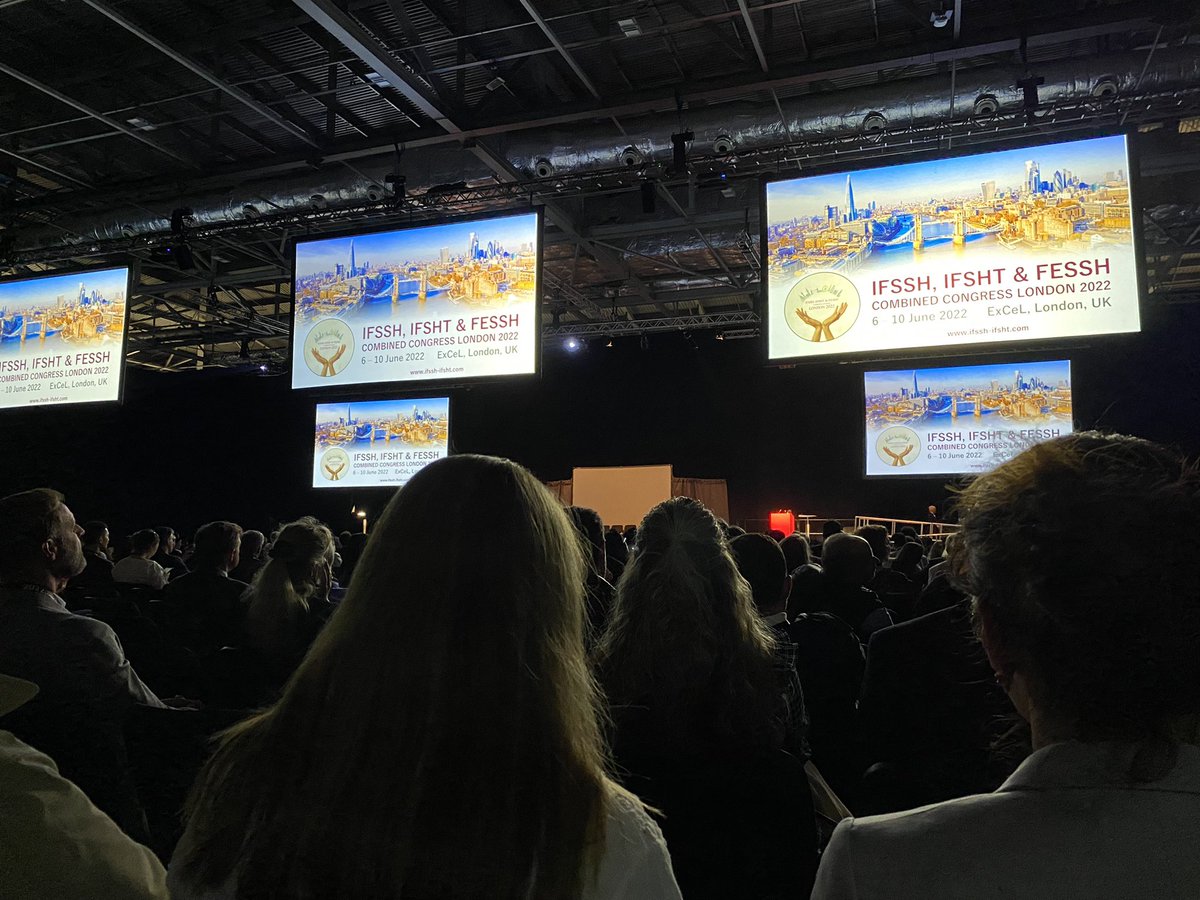 So excited to be at this incredible gathering of hand surgeons and therapists from around the world! <a href="/IFSSHand/">IFSSH</a> #london