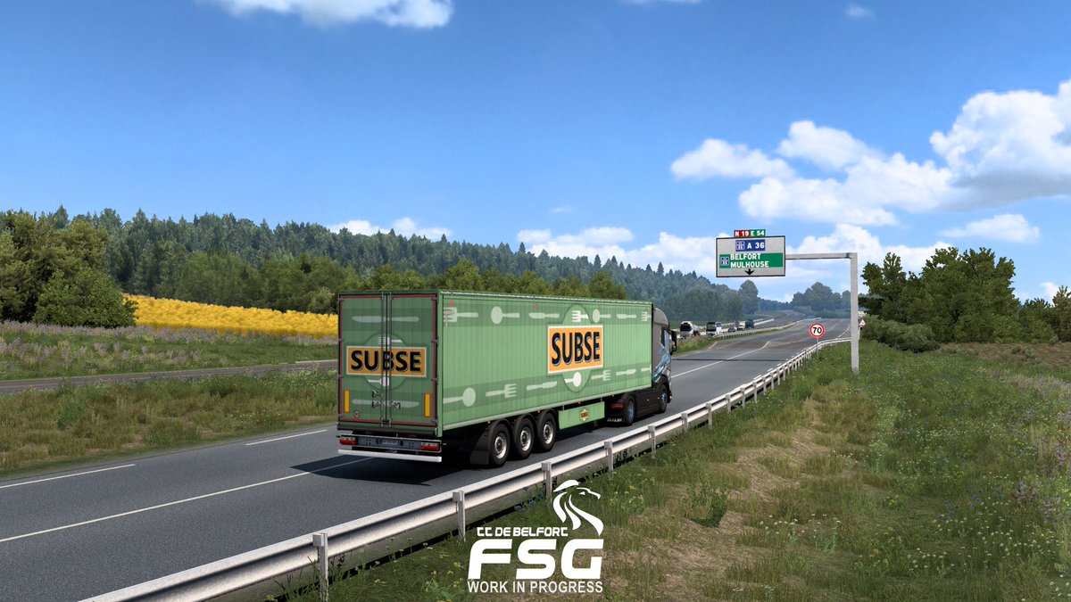 FSG_Map's tweet photo. Today we are happy to share with you some work on the Territory of Belfort. With the release of the 1.4, we expanded the N19 until Argiésans. 
With that, we can continue along the N19, by adding new cities coming for the next update. https://t.co/Z63nFdGZU5