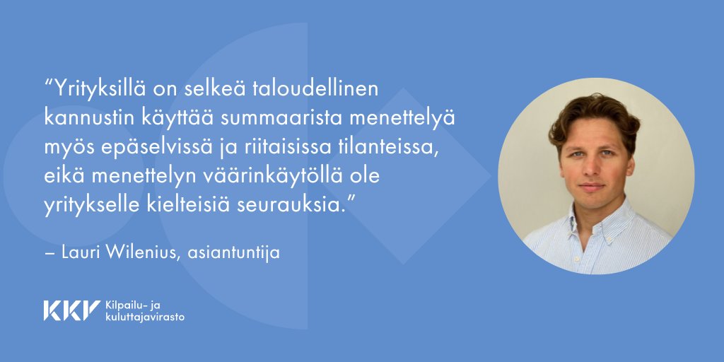 kkv_uutiset's tweet photo. Miksi toimia oikein, kun voi toimia väärin ja säästää? Asiantuntijamme Lauri Wilenius ruotii blogissa summaarisen oikeudenkäyntimenettelyn ongelmia ja väärinkäyttöä.

➡️https://t.co/gLuYKYZvKI https://t.co/JtK4JFsgiA