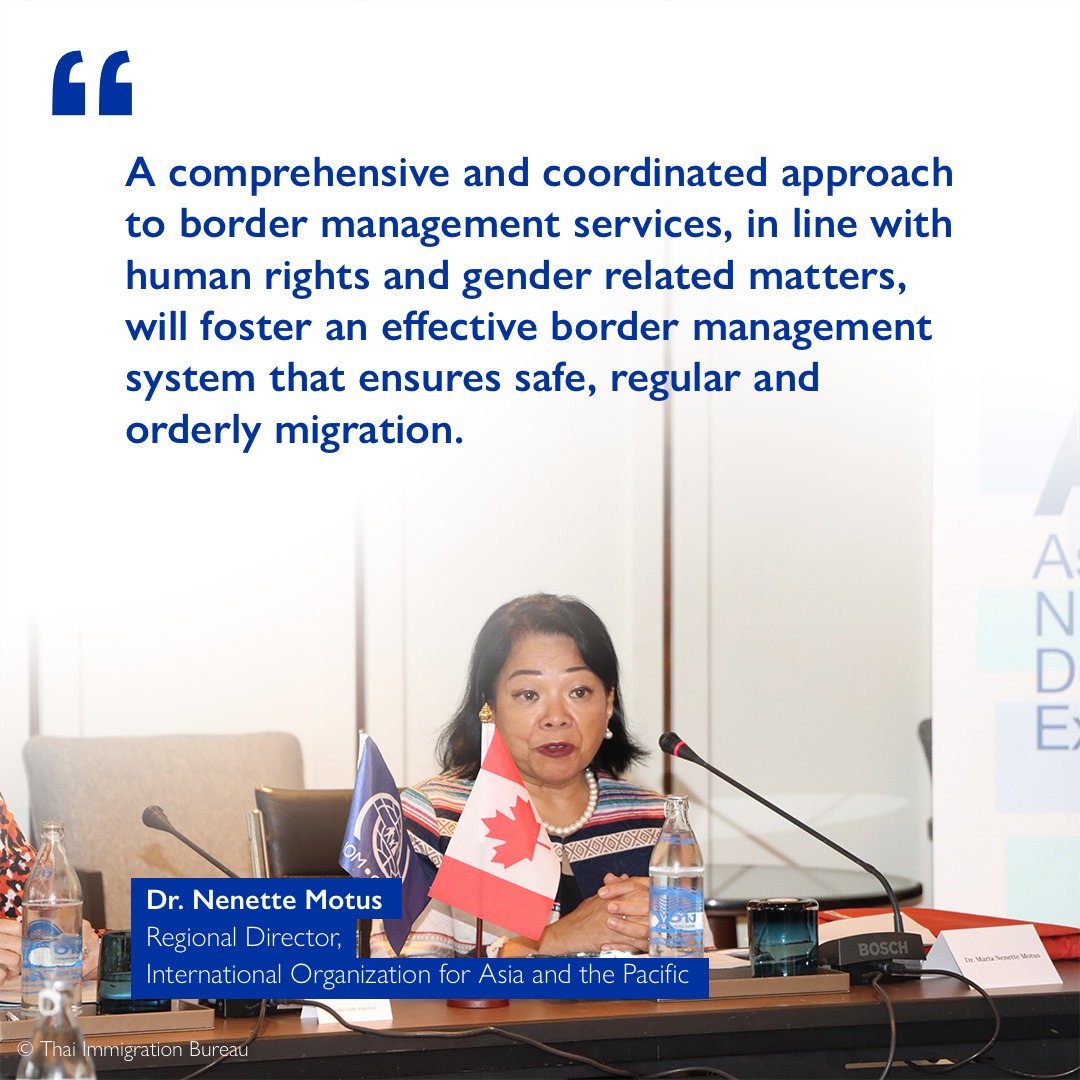 NenetteMotus's tweet photo. Part of my remarks at today's opening of the 7th Asian Network for Document Examination (ANDEX) meeting where I reiterated IOM’s commitment to supporting ANDEX in its efforts to strengthen regional travel document examination capacity. https://t.co/I58cr59aUB