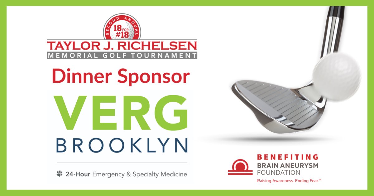 18for18taylor's tweet photo. Thank you to @VERGBrooklyn for sponsoring @18for18taylor dinner to benefit @BAFOUND        #golftournament #fundraiser #1in50 #18for18taylor https://t.co/HmVJuvEiUP