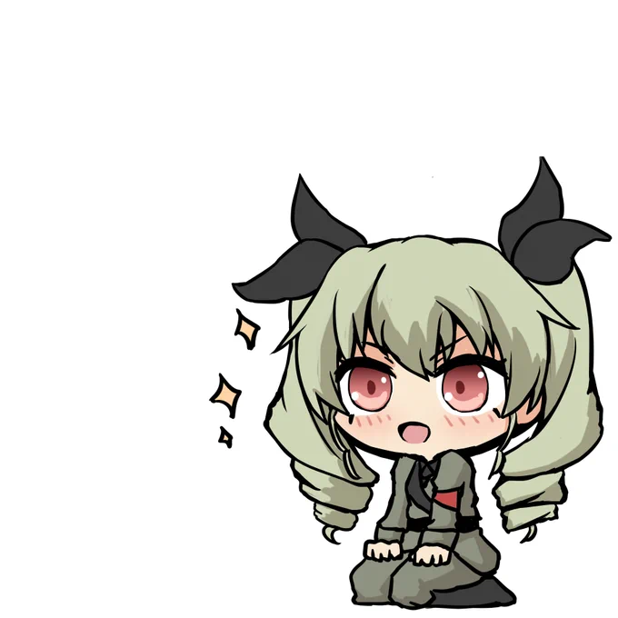 期待するチョビ 