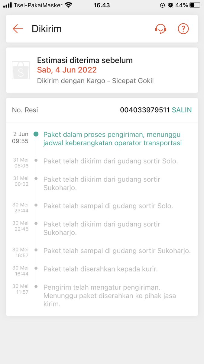Nichocho's tweet photo. @sicepat_ekspres Keterlambatan seperti ini ada kompensasinya ngga sih ? https://t.co/ZahTBgT7wF