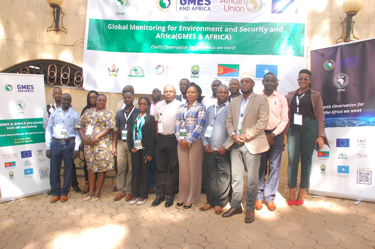 ICPAC_GMES's tweet photo. @GMESAfrica through @icpac_igad officially kicks off 2nd phase of the project at a workshop in Kampala, Uganda today. The goal is to raise #awareness of the project activities at national &amp; regional level, interact with partners &amp; users of the G&amp;A products and services.
#EO https://t.co/Z1kuPn1hHh