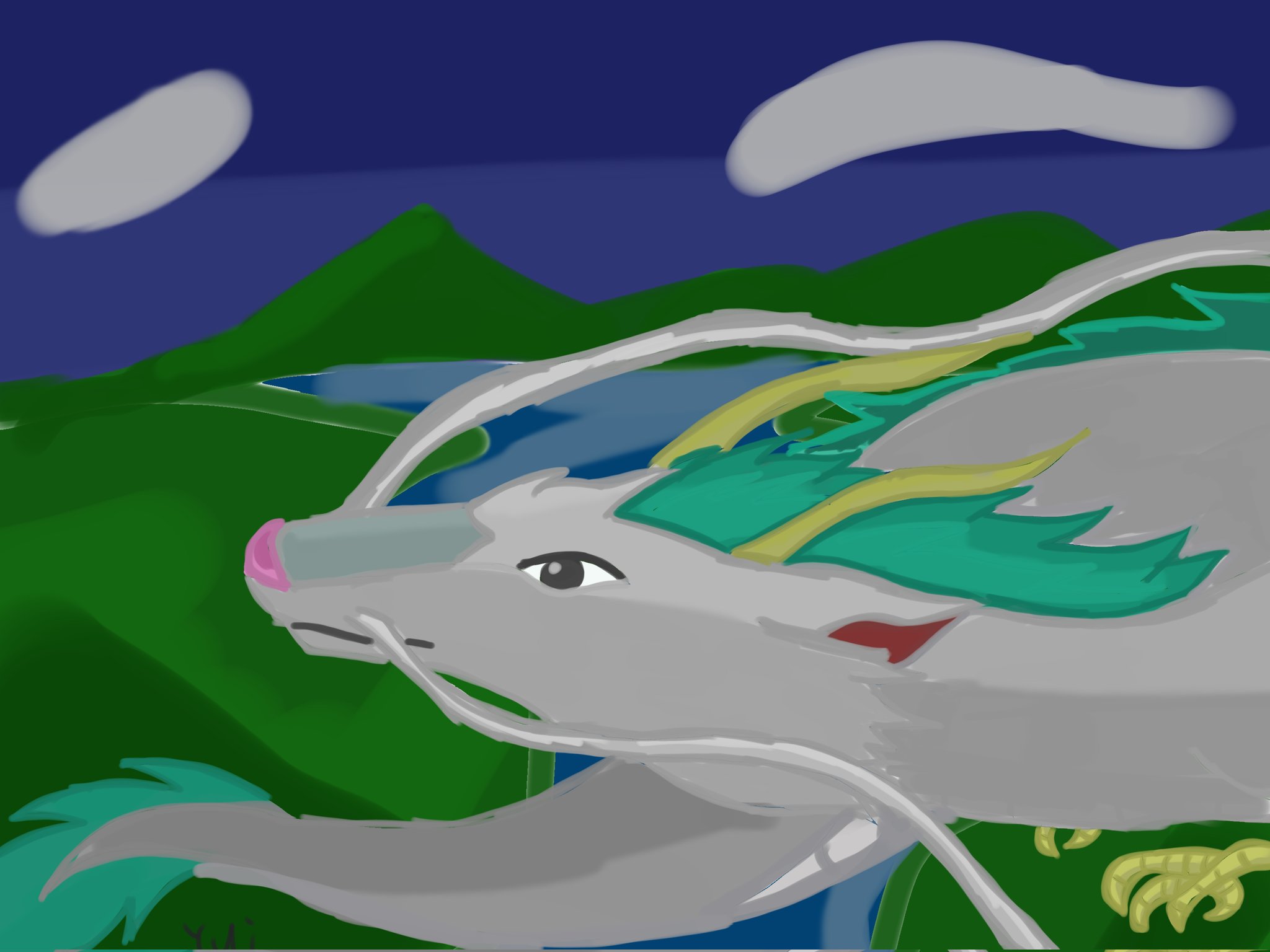 ぽよ ハク様 龍の姿 背景雑で笑 千と千尋の神隠し 千と千尋の神隠しイラスト T Co Qlsdtuddsa Twitter