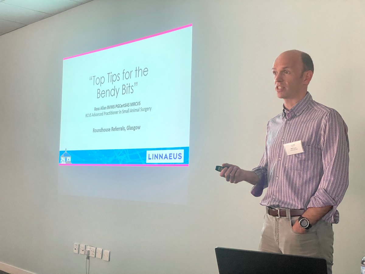 VETTrust (@vettrust) on Twitter photo Huge Thanks to <a href="/RossAllanVet/">Ross Allan</a> from Roundhouse Referrals, Glasgow for speaking at VETTrust after a 2 year wait! Talking about ‘Top Tips for the Bendy Bits’ #VETTrust2022 Huge Thanks to <a href="/RossAllanVet/">Ross Allan</a> from Roundhouse Referrals, Glasgow for speaking at VETTrust after a 2 year wait! Talking about ‘Top Tips for the Bendy Bits’ #VETTrust2022
