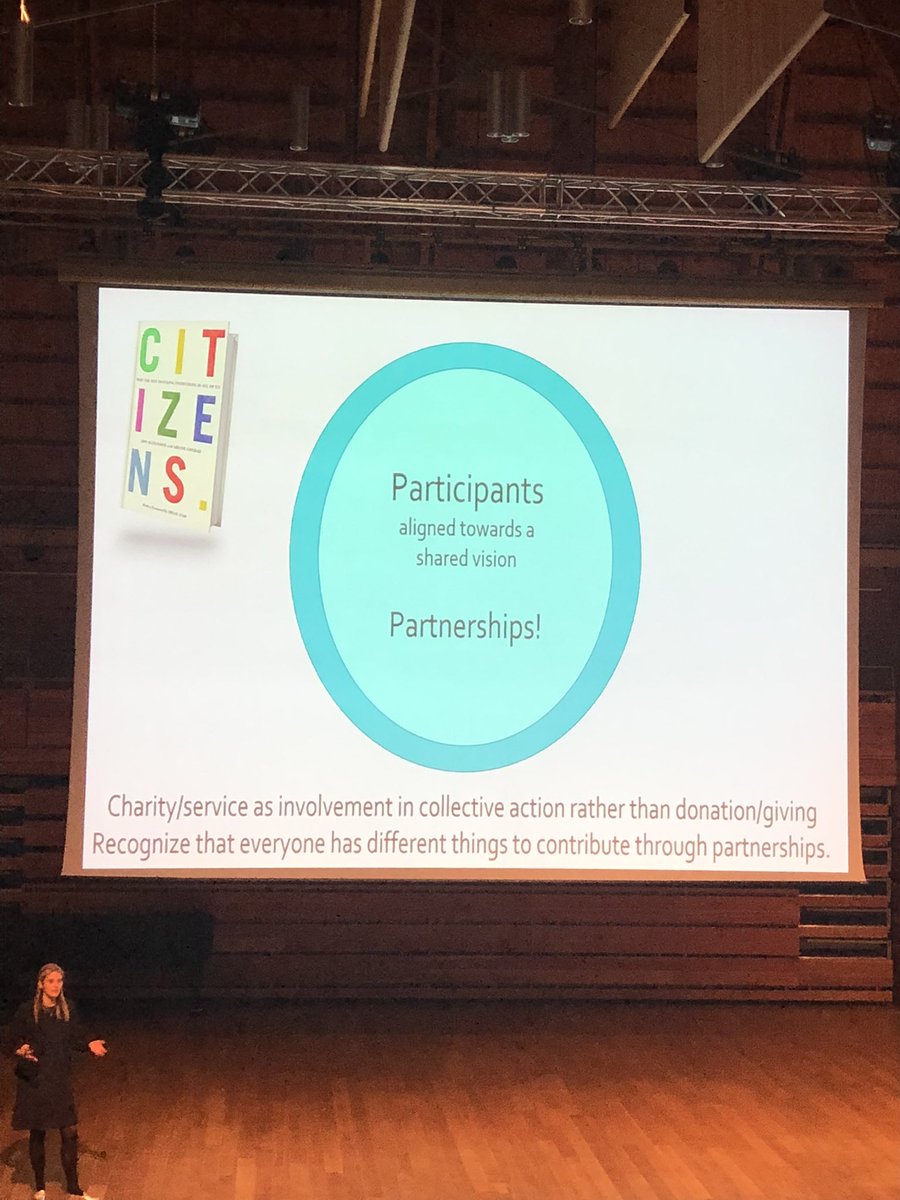 schoolstogether's tweet photo. Interesting presentation from @catdavison @SevenoaksSchool on ‘service as involvement in collective action rather than donating/giving. Recognising that everyone has different things to contribute through partnerships.’ @schools_action #schoolstogether #isc_schools https://t.co/oMNhnCqGHA