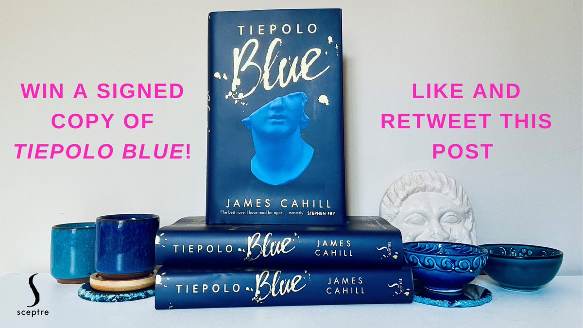 SceptreBooks's tweet image. WIN a signed copy of Tiepolo Blue by @JamesCahill! We have two signed copies of the book of the summer to give away. Simply like &amp;amp; RT this post before midnight 8th June! 
 
Read the T&amp;amp;Cs here: bit.ly/3MlHxsT
#win #tiepoloblue