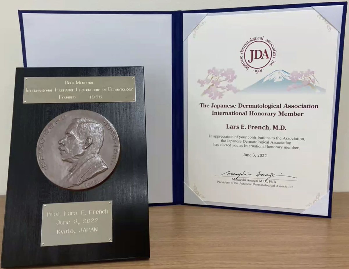 ILDSDerm's tweet photo. The ILDS is delighted that @ILDSDerm President, Prof. Lars French, was invited to present the prestigious "DOHI Memorial International Exchange Lectureship" at the Japanese Dermatological Association Annual Meeting (Kyoto, 2-5 June 2022). #dermatology #ILDSMember https://t.co/juMHEipptJ