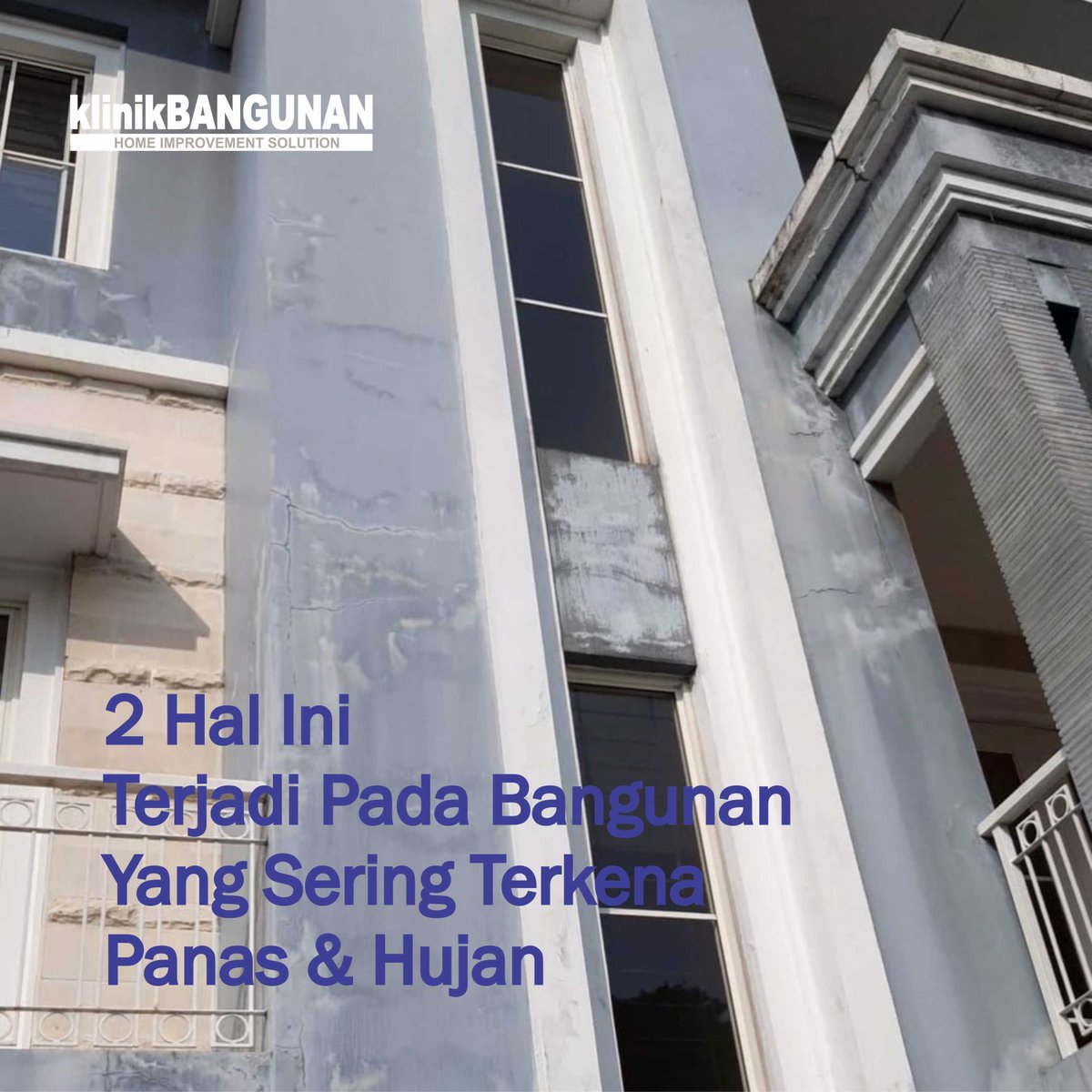 klinikbangunan's tweet photo. Dis, cuaca kalau ga hujannya deras ya panasnya 'ga kira-kira.

Tapi apa yang terjadi pada tembok rumah atau bangunan bila terkena panas ekstrim dan hujan deras terus menerus ?

Simak yuk *utas berikut.

#Heatwave #heat #heatinsulation #panas #solusituntas #klinikbangunan https://t.co/KAiwpzwPDW