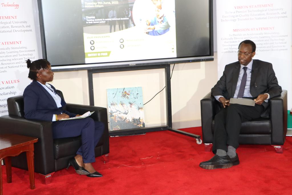 DeKUTkenya's tweet photo. "At DeKUT we have a keen focus on Quality Education,  Holistic Development of Students, Serene Learning Environment, and Timely Completion of Studies." - Prof. Ndirangu Kioni.

#Careerdevelopment
#DeKUTOpenDay https://t.co/k32SDsIbVT