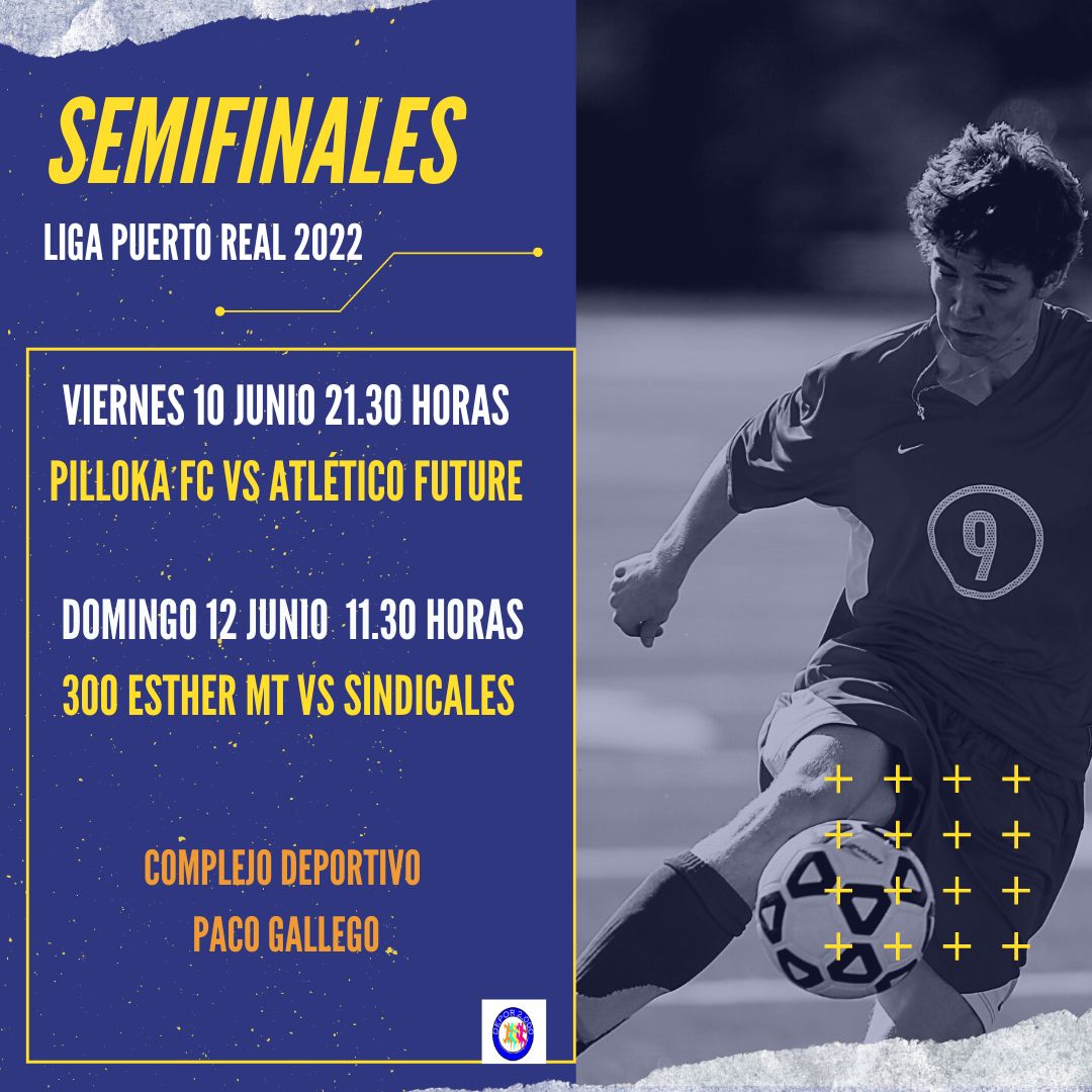 LigaF7PtoReal's tweet photo. SEMIFINALES. Liga Fútbol 7 Puerto Real. (recordamos que se trata de una ronda a partido único). @LigaF7PtoReal https://t.co/kmQt9s18kv