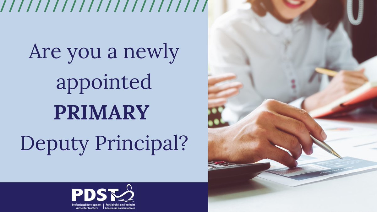 PDST_leadership's tweet photo. Applications are now open for the PDST Tánaiste programme for newly appointed Primary Deputy Principals. 

Apply at https://t.co/u3tDOOAmMQ

@PDSTie @IPPN_Education @SSEinspectorate @cslireland @ESCItweets 

#PDST #leadership #PDSTTánaiste https://t.co/mHq0seU4D7