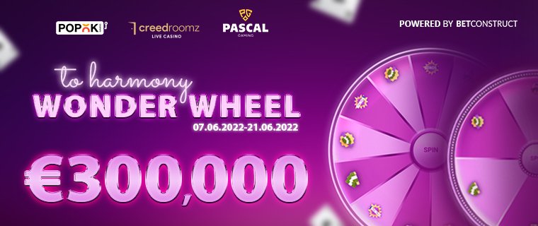 7-20 Haziran 2022 tarihleri arasında 300,000€ ödül havuzlu Şans Çarkı promosyonu yapılacaktır! Ödül havuzundan payınızı veya freespinler ödüller kazanabilirsiniz! To Harmony promosyonunun 2. aşamasını kaçırmayın, buradan daha fazla bilgi edinebilirsiniz.
limosbet112.com