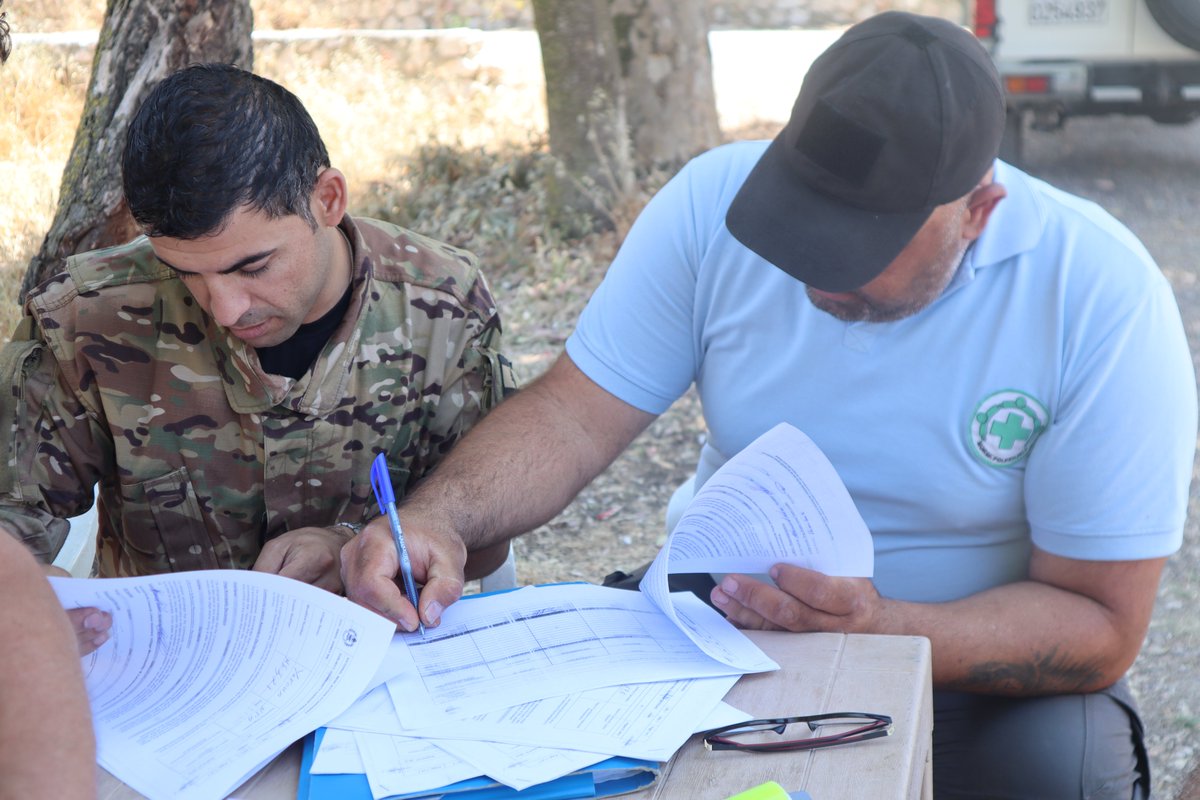 Today, 11 cleared minefields were handed back to the community in Yaroun village, South Lebanon. The cleared land is now safe for agriculture &amp; other activities after 40 years of denied access⛔️

Thanks to Japan's Grant Assistance for Grassroots Human Security Projects 🇯🇵