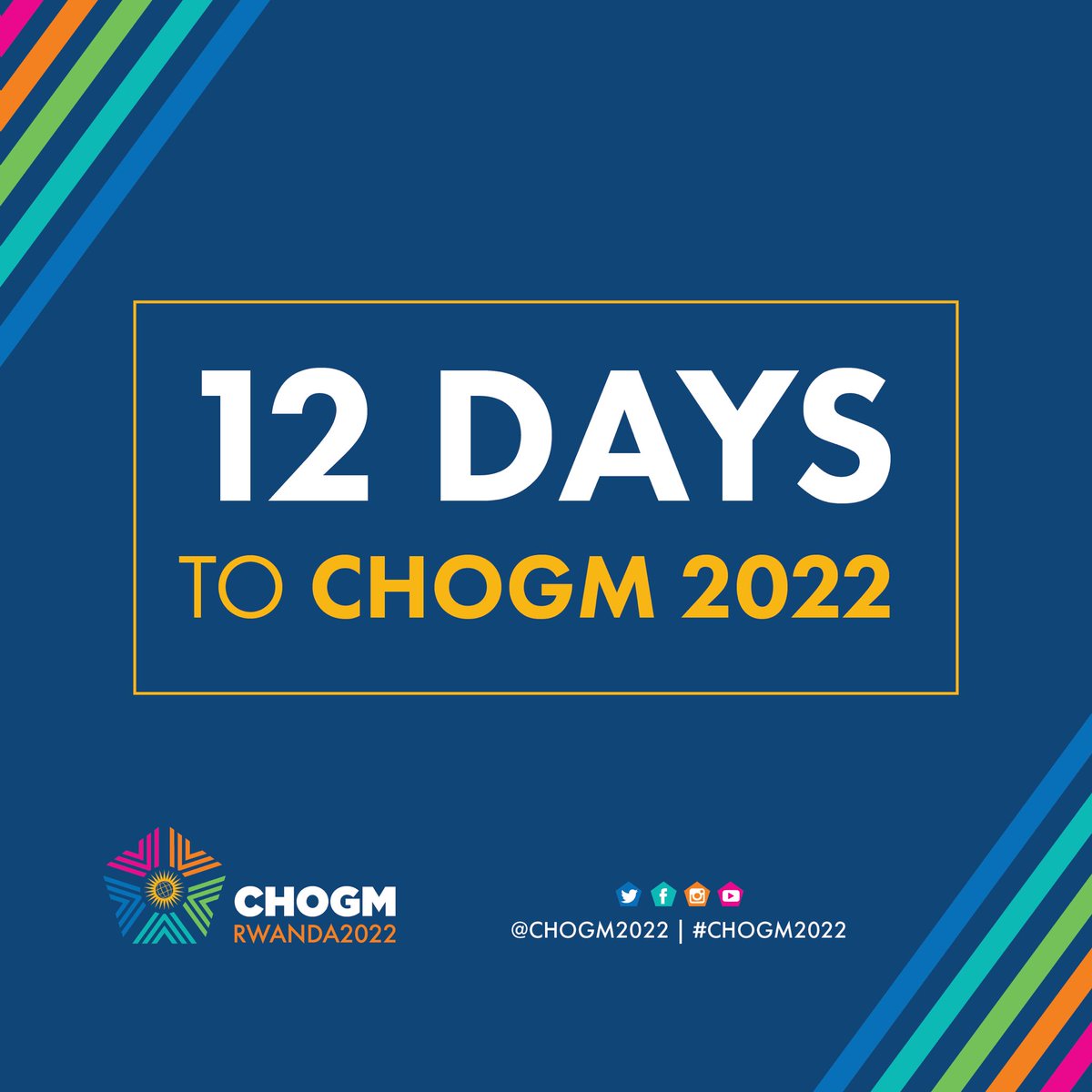 CHOGM2022's tweet photo. 12 days until #CHOGM2022. Watch out for updates on our platforms. https://t.co/9DcFfeZGoA