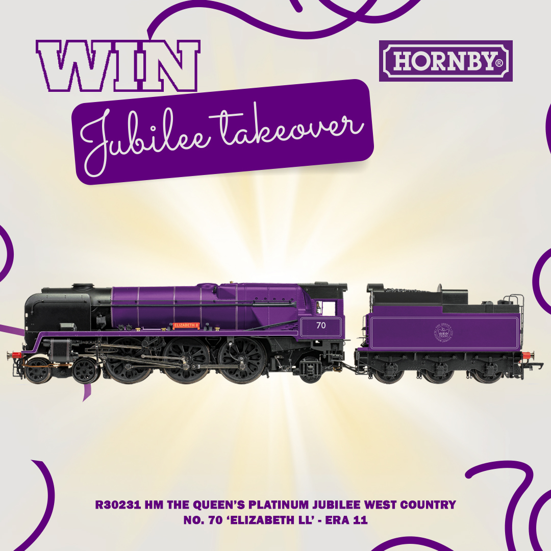 hornby's tweet image. There’s still time to #WIN a special Jubilee bundle!

Enter this HUGE #giveaway by:
1.Following us
2.Comment done
3.Tag a friend and make sure they follow us too!

Ends 16/06/22 at 1pm
👉T&amp;amp;Cs available on our previous competition post

#Hornby #Modelrailway #Jubilee #Competition