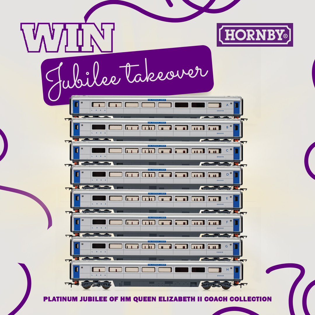 hornby's tweet image. There’s still time to #WIN a special Jubilee bundle!

Enter this HUGE #giveaway by:
1.Following us
2.Comment done
3.Tag a friend and make sure they follow us too!

Ends 16/06/22 at 1pm
👉T&amp;amp;Cs available on our previous competition post

#Hornby #Modelrailway #Jubilee #Competition