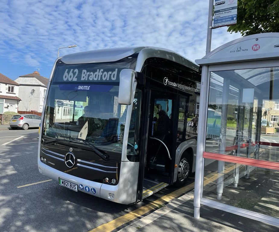 ⚡️⚡️ Our testing of the pioneering <a href="/MercedesBenz/">Mercedes-Benz</a> eCitaro continues: from today, it’s now with <a href="/keighleybus/">The Keighley Bus Company</a> on #TheShuttle between Keighley and Bradford, where we plan to introduce new zero emission buses shortly.
