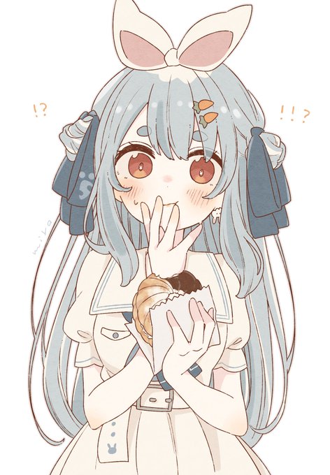 クリームついてる 