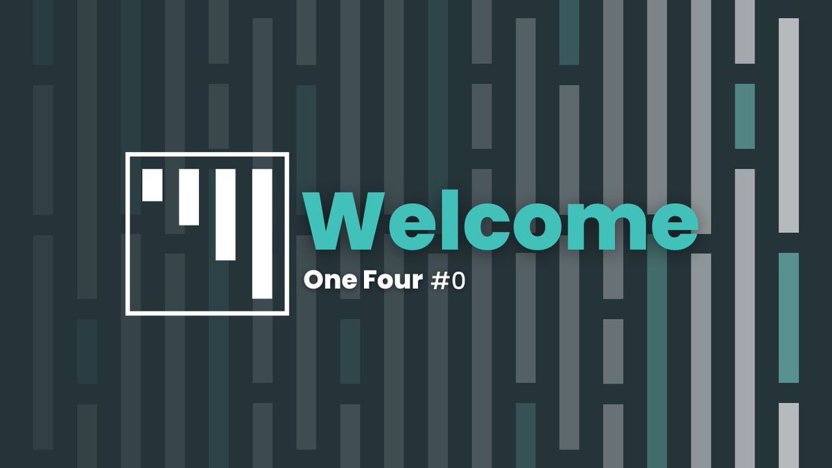 onefour_io's tweet photo. #0 - One Four 

Welcome to the ‘genesis’ edition of the One Four newsletter.

I'm a big believer in 'show, don't tell', so let’s dive straight in and show you how this newsletter works. https://t.co/8y7DkGKNrB