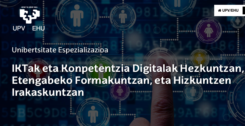 ehuprest's tweet photo. IKTak eta Konpetentzia Digitalak Hezkuntzan, Etengabeko Formakuntzan, eta Hizkuntzen Irakaskuntzan UE

Konpetentzia digitaletan trebatzeko. Hezkuntzako maila ezberdinetan konpetentzia digitalak nola garatzen diren erakutsiko dute arloko adituek.
➡️https://t.co/n4kuvMKDni https://t.co/8h2ENNtnNX