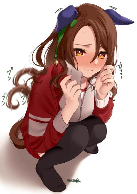 #100日チャレンジ 
#ウマ娘 

40.褒められすぎて恥ずかしいキングヘイロー 