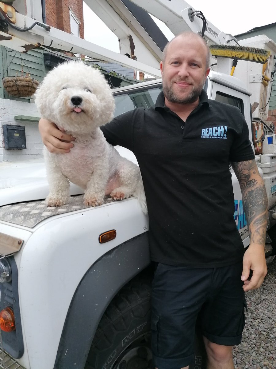 BichonJones's tweet photo. @bbchw Malcolm its Dads birthday today, hes working at @MaggsDayCentre i know hes listening while he works at up in his cherry picker. Could you please wish him a Happy Birthday from Me &amp; Mom please 🙏❤️
We will have a beer &amp; cake waiting for when he gets home later 🏡🍺👌 https://t.co/om0kPW8lyY