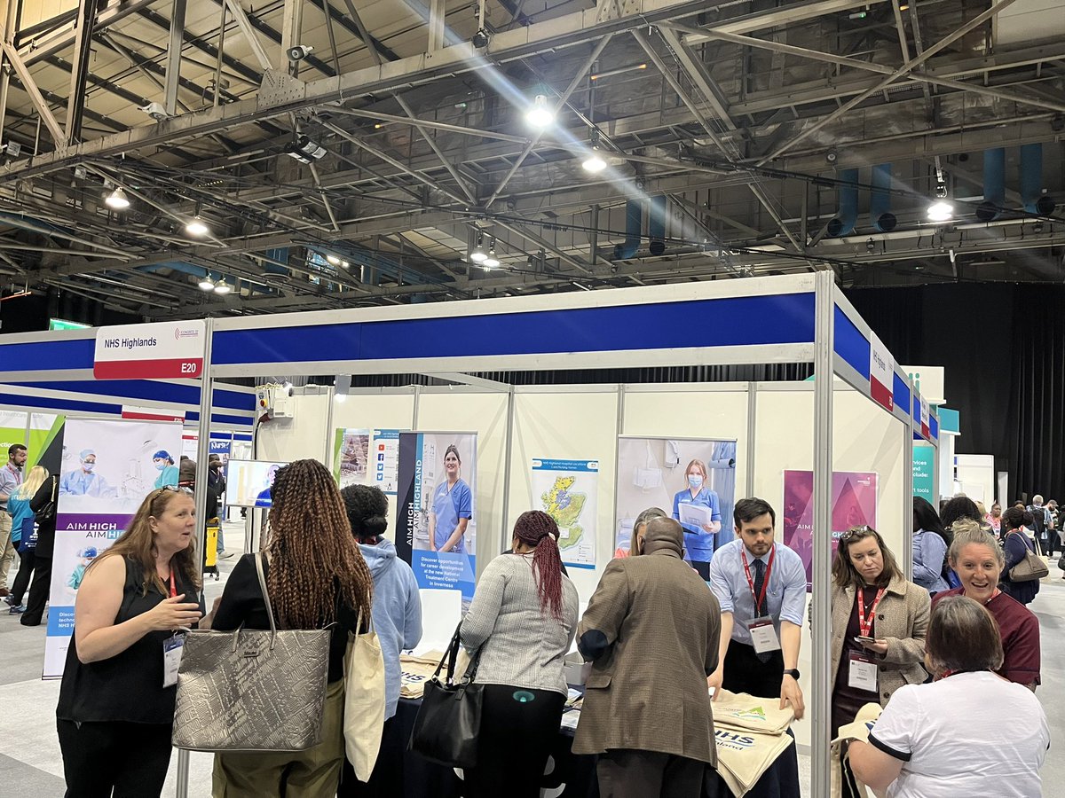 Getting busy #RCNcongress2022 @NHSHighland @AimHighAimHighland @LaurieAnnJohnson1 @SandieSutherla1 @Matron2012 @NHSHJobs