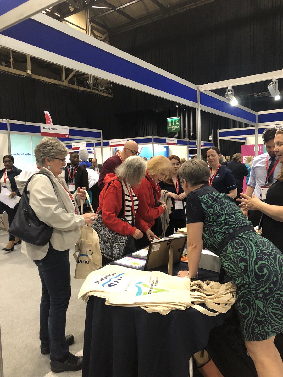 Day 2 #RCNCongress22 and lots of interest at stall E20 to talk to our team @NHSHighland about life changing career opportunities. Thank you to @HighlandSoap for the fantastic samples to give away #AimHighland @SandieSutherla1 @KaleidhM @Matron2012 @LesleyPatience1