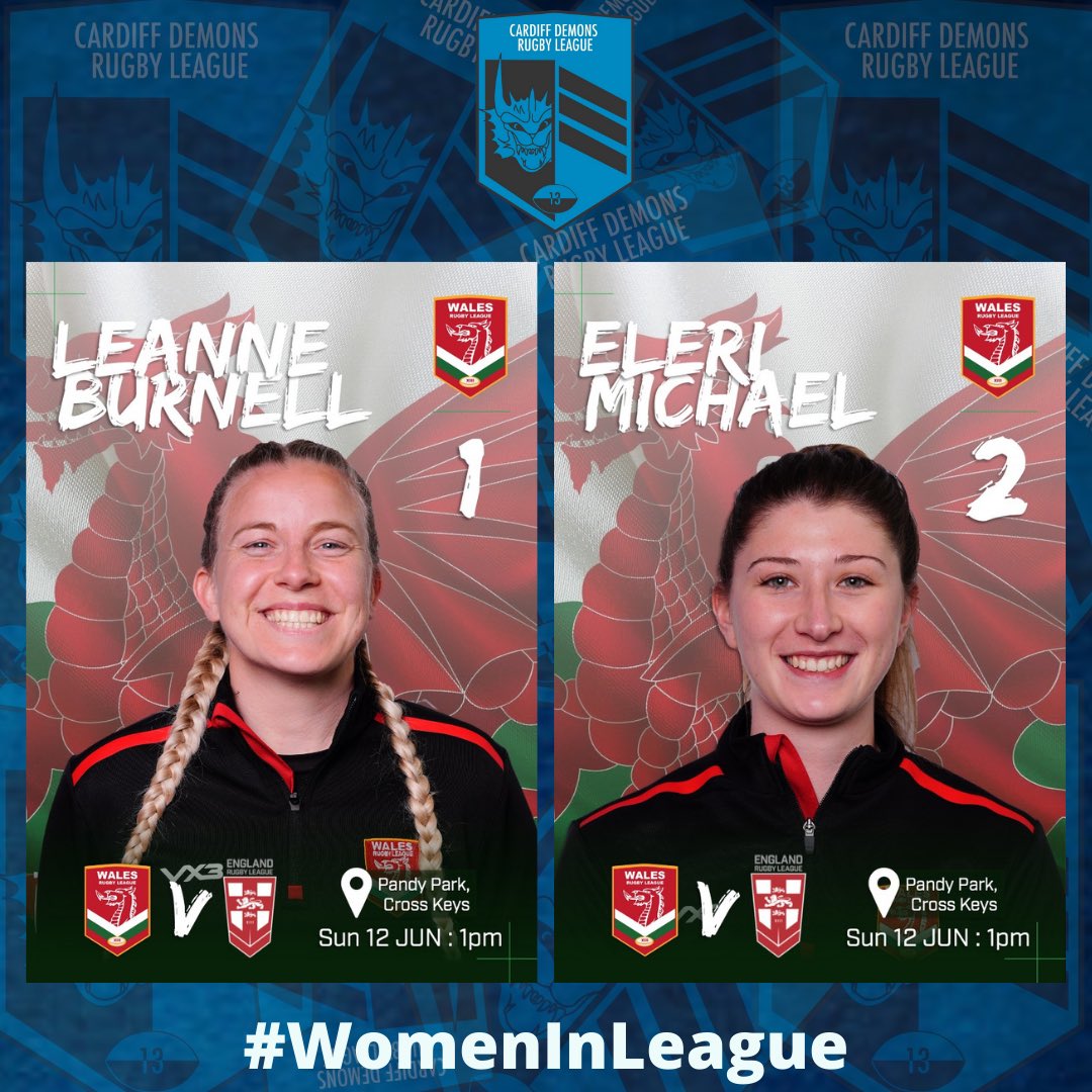 CardiffDemons's tweet photo. Wales Women’s head coach @ThomasBrindles has named a 19 player Matchday squad for their fixture against England this Sunday.

Words cannot express how proud and honoured we are to provide 14 of the 19 players involved, 12 of which are in starting shirts 👊🏼💪🏼

#Repping

🧵 👇🏼 https://t.co/J34JxTkQG6