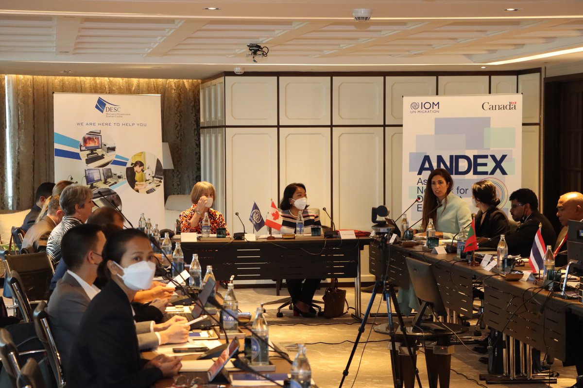 IOMAsiaPacific's tweet photo. The 7th Asian Network for Document Examination (#ANDEX) meeting kicked off today to strengthen the coordination among specialists in travel document examination and verification, with the aim of combatting irregular migration and transnational organized crimes. https://t.co/js8R11SI79