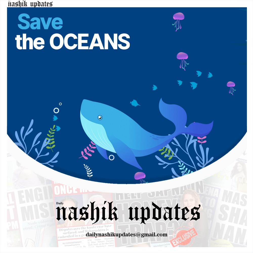 NashikUpdates's tweet photo. “World Oceans Day reminds us that every day we are spoiling the beautiful oceans with our wrong deeds." Let us reverse it all and save them. ” 

#WorldOceansDay #saveocean #marinebiology #emptythetanks #protectouroceans #oceancleanup #saveourseas #nashikcity #newspapers https://t.co/DEiQfoIeYk
