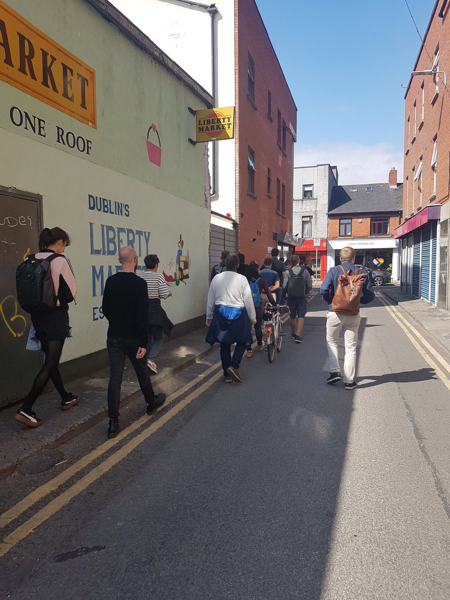 Starting the #gceg2022 with an exciting urban field trip trough the Liberties in #Dublin. Looking on current trends of urban developments, vacancy and gentrification.