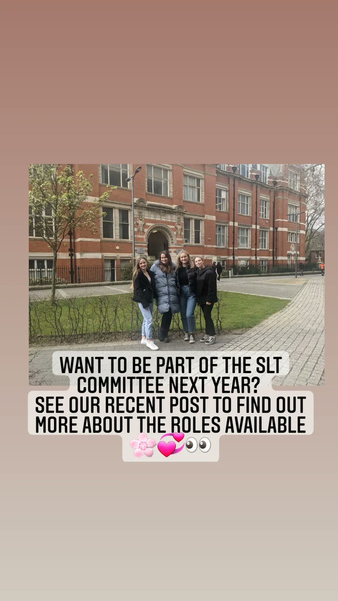 💥Fancy being a part of something amazing? 💥
All SLT Society committe roles are up for nominations!  nominations close on Thursday 9th June at midnight. For more info see our recent Instagram post! 💥💥
 to nominate follow this link:  demontfortsu.com/soc/dmusltsoci…