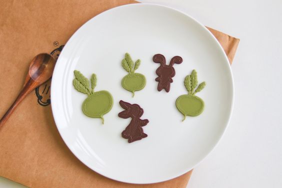 Foodprinter's tweet photo. A few minutes to print bunnies for kids as special rewards for his/her good behavior.
//
#wiibooxsweetin #3dprinting #3dprinter #foodprinter #foodprinting #chocolate #chocolatelover #chocolatemodel #chocolateart #chocolatedecorating #foodie #desserts #bunny #radish https://t.co/tkK53NgxjQ