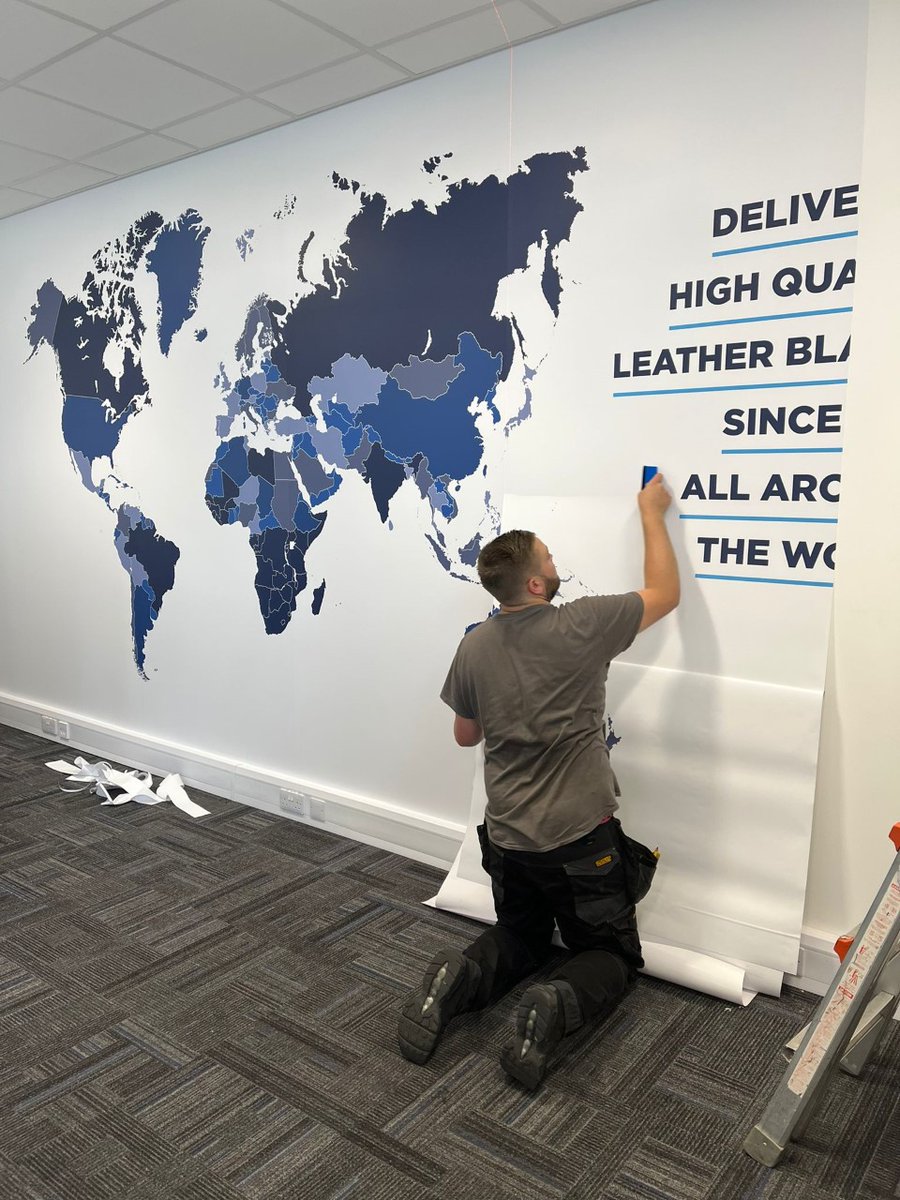HardyLtdUK's tweet photo. New wall art installation at our office today! Looks amazing 🙌 https://t.co/5kT1HDIL5s