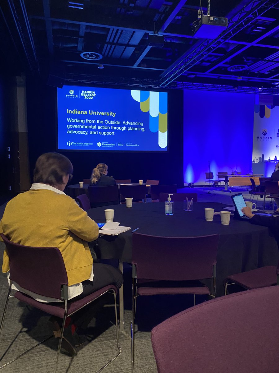 APNI_Ability's tweet photo. Now moving on to Session two, with the Indiana University! 

“Working from the Outside: Advancing Governmental action through planning, advocacy and support” 

#HarkinBelfast https://t.co/bqkbuvKjr1