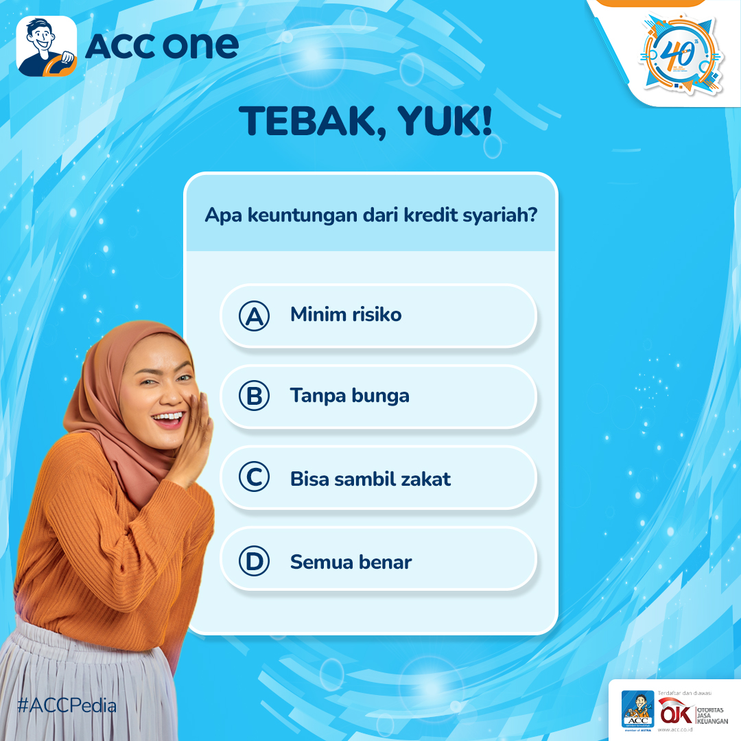 acconeid's tweet photo. Kredit syariah & konvensional sama saja???
Eitsss, jangan salah paham. Kredit syariah punya keuntungan lainnya, coba tebak dulu pilihan di bawah lalu cek selengkapnya di https://t.co/IEB5WEmaIW
#ACCWujudkanImpian
#ACCPedia
#KreditMudahDenganACC
#EdukasiLiterasiKeuangan https://t.co/ejativwfdo