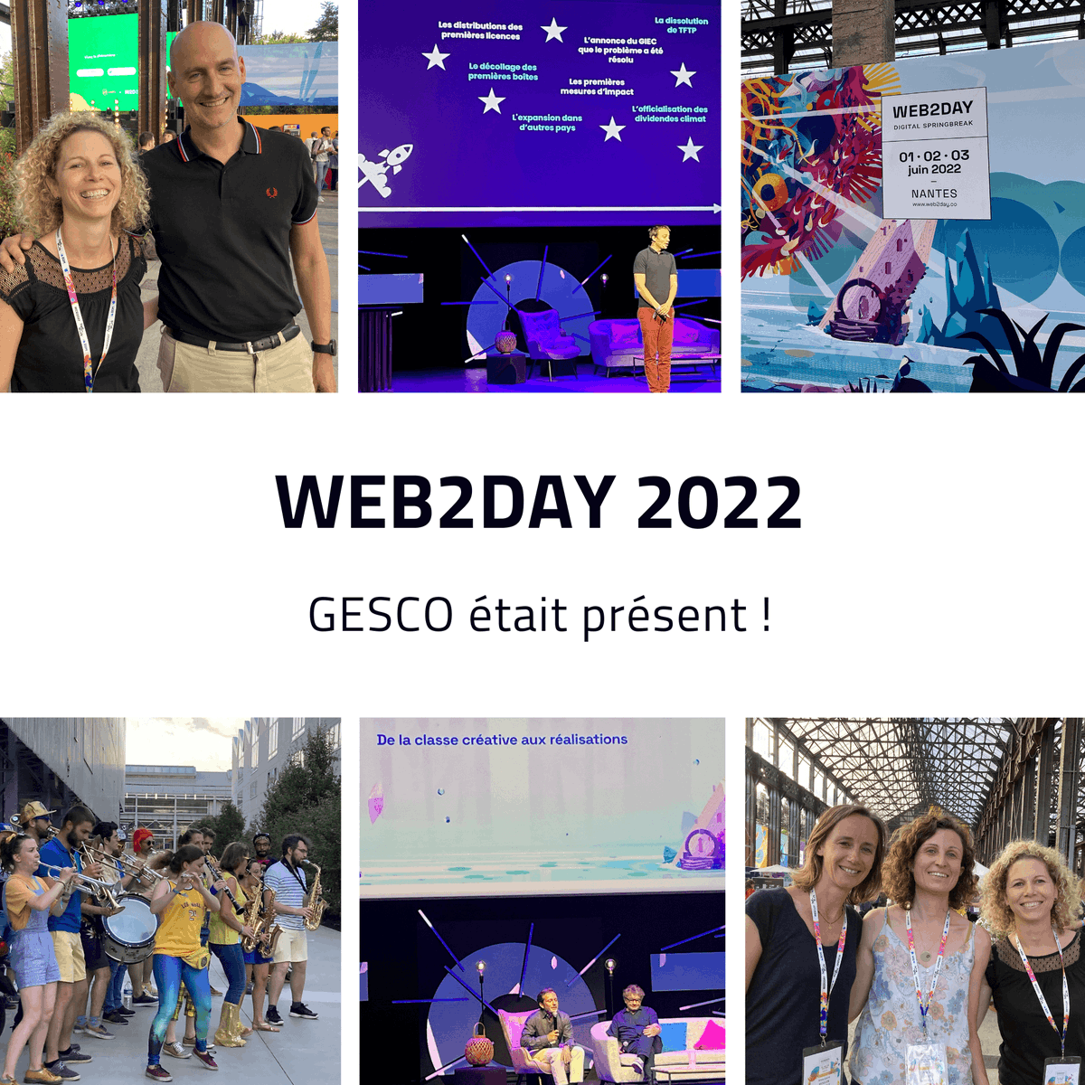 GESCO_SA's tweet photo. [📣Partenariat] Résumé du #w2d22 : 

• Des conférences enrichissantes 🙌
• Des échanges de qualité avec les intervenants 💬
• Des rencontres inspirantes 🤗

Un grand merci pour ces 3 jours !

@NogueChrystelle @EReveillere @sophiebellamy7 @FBoisrame @VaslinEtienne @f_pineau https://t.co/7mo28BQOrG