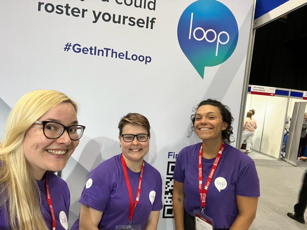 RLDatixUKI's tweet photo. We are having a great time at #RCNCongress showing the possibilities of Loop. Donโt forget to stop by and get a first hand demo from our team. #AllocateLoop @RLDatix https://t.co/sOKvjQeKew