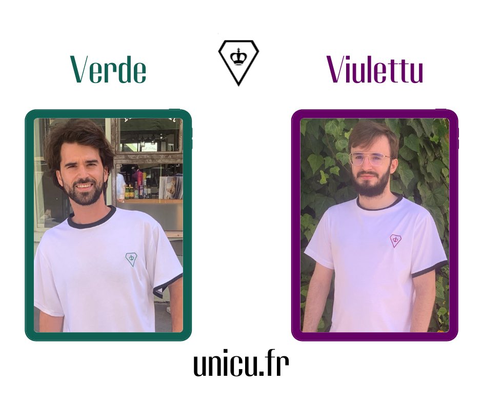 Unicu_off's tweet photo. En exclusivité nos 2 nouveaux modèles Viulettu et Verde, disponibles dès demain sur notre boutique en ligne ! 

Et vous, plutôt Viulettu ou Verde ? 

Nos modèles hommes et femmes toujours dispos ici : https://t.co/iITAUB8jAI 

#FattuInCorsica #Ajaccio #UNICU #Mode #SerieLimitee https://t.co/gsqXGKIDqR