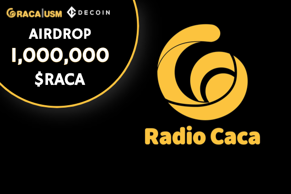 decoin_io's tweet photo. At Decoin we love #RadioCaca And we decided to airdrop 1,000,000 #RACA between new users via this link: https://t.co/E97Yc3MEn4 or current members that will Buy/Deposit a min of $5 value in #RACA. 
(T&amp;C - https://t.co/B1QVhJG5od) 
#USM #Airdrop #Metaverse #NFT @RadioCacaNFT https://t.co/1pg74Bj4lj