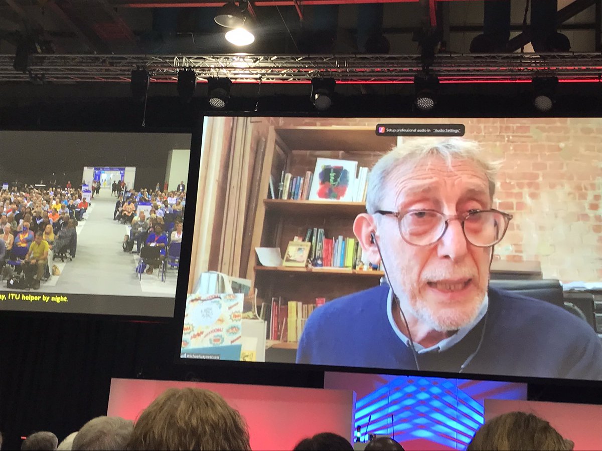 #RCNCongress22 fantastic talk by @MichaelRosenYes . You had us in tears and in stitches! Thank you x