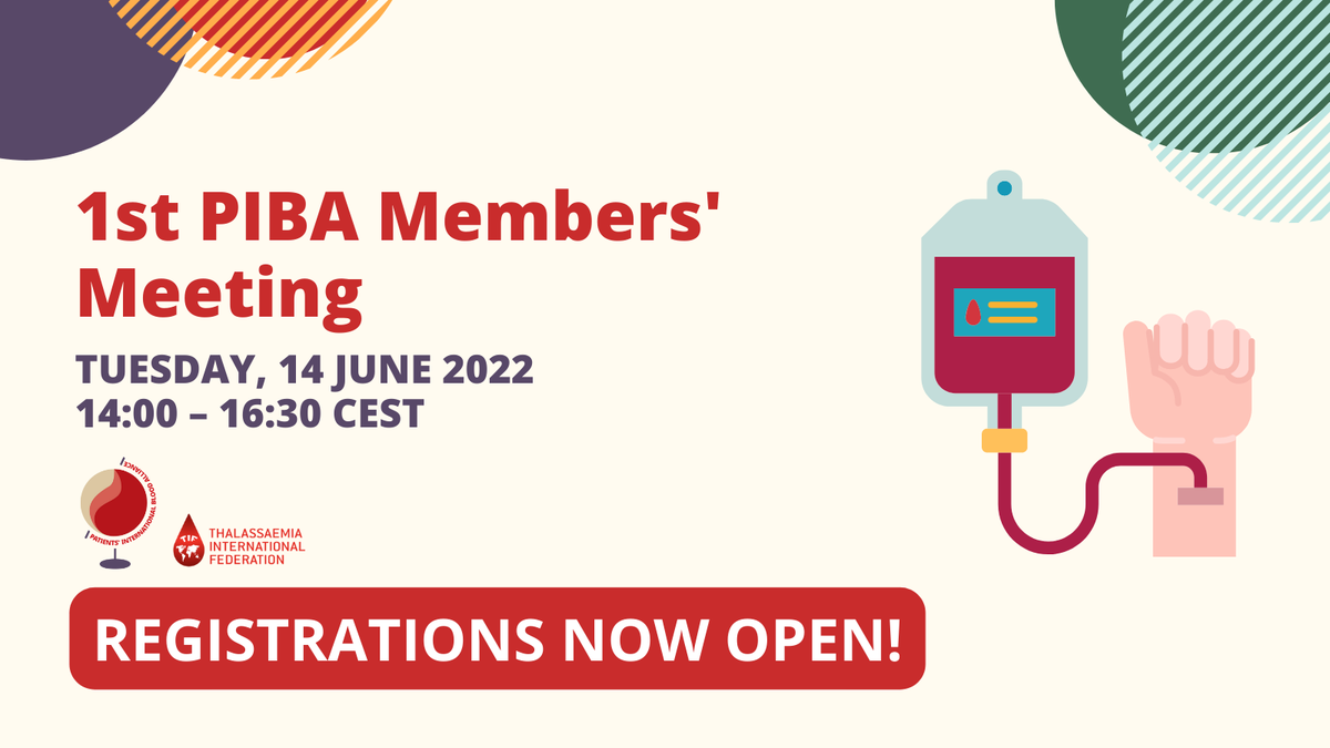 thalassaemiaTIF's tweet photo. The 1st #PIBA Members' Meeting is happeningπ
Make sure to not miss out on the Panel Discussion, where challenges on #bloodavailability & safety will be explored by a top-notch, multistakeholder panel!
π Register: https://t.co/8kc9HggrJO
#WBDD2022 #Blood #BloodSafety #TIFEvents https://t.co/ijnNDZSUbv