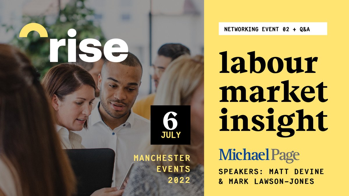 Are you looking for your business to RISE? 🚀

Our latest networking event will discuss labour market shortage.

Key topics of discussion include difficulty in recruitment and the effect of the cost of living in the labour market.

Book Now: eventbrite.co.uk/e/shortages-la…